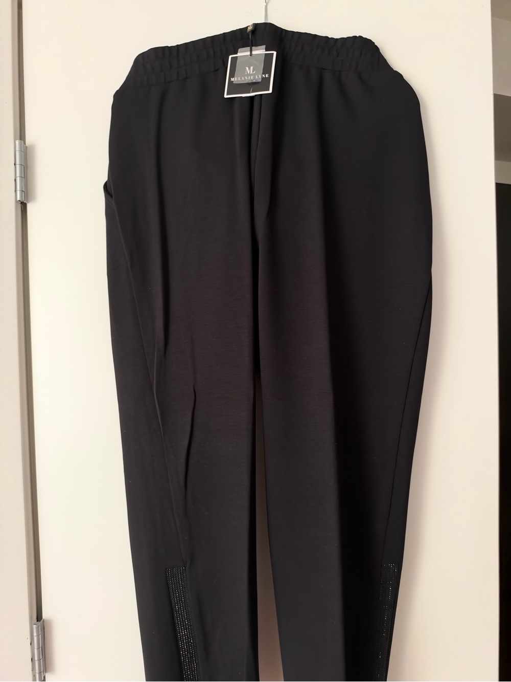 New Melanie Lane Black Pull-On Dress Pants